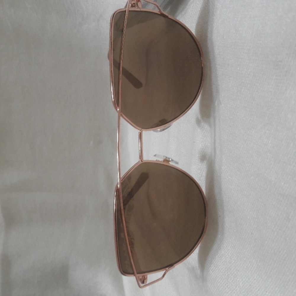 CALIBLUE Women Sunglasses  Rose Gold Frame Reflective Lens UVA-UVB Lens …